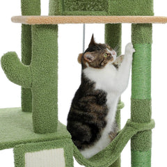 Cactus-Themed Vertical Cat Tree
