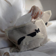 Niedliche Kuh-Taschentuchbox aus weichem Stoff