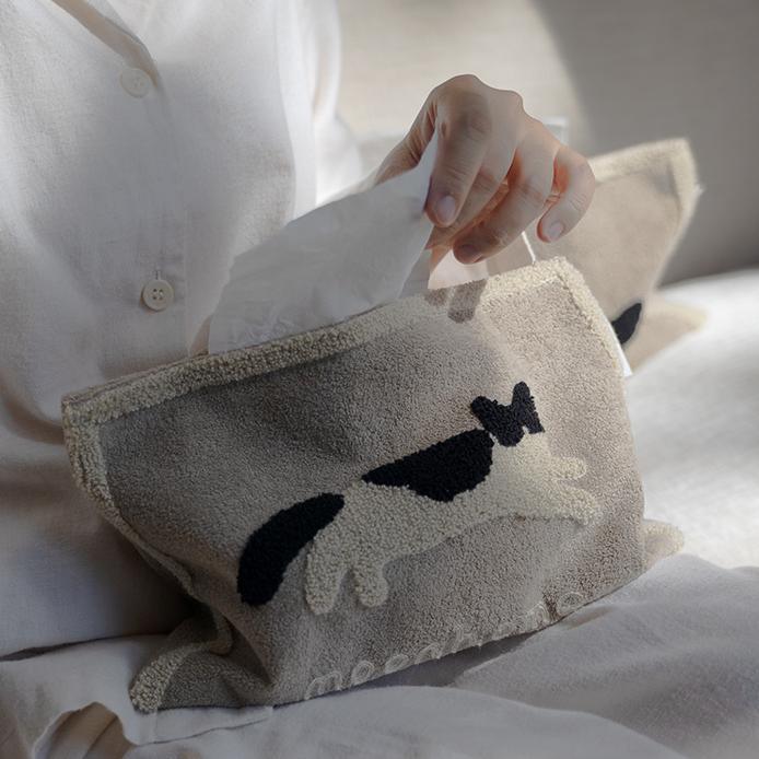 Niedliche Kuh-Taschentuchbox aus weichem Stoff