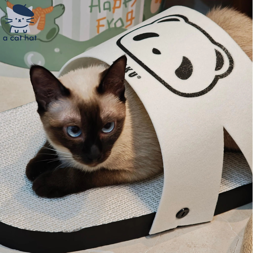 Rascador gigante para gatos con forma de zapatilla