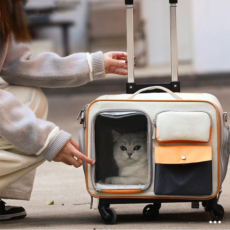 Versatile Easy-Go · Trolley & Backpack Breathable Cat Carrier