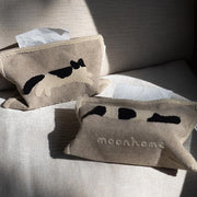 Niedliche Kuh-Taschentuchbox aus weichem Stoff