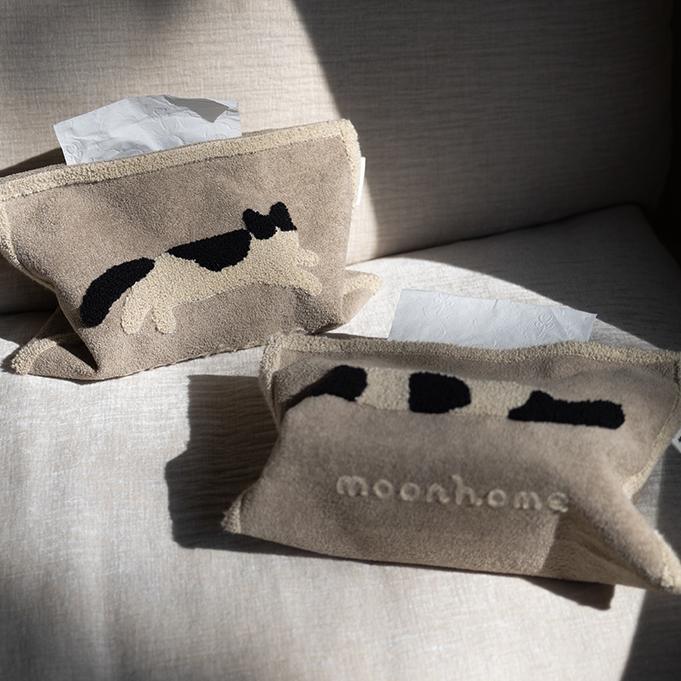 Niedliche Kuh-Taschentuchbox aus weichem Stoff