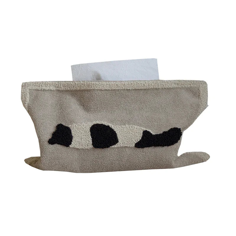 Cute Cow Soft Fabric Tissue Box