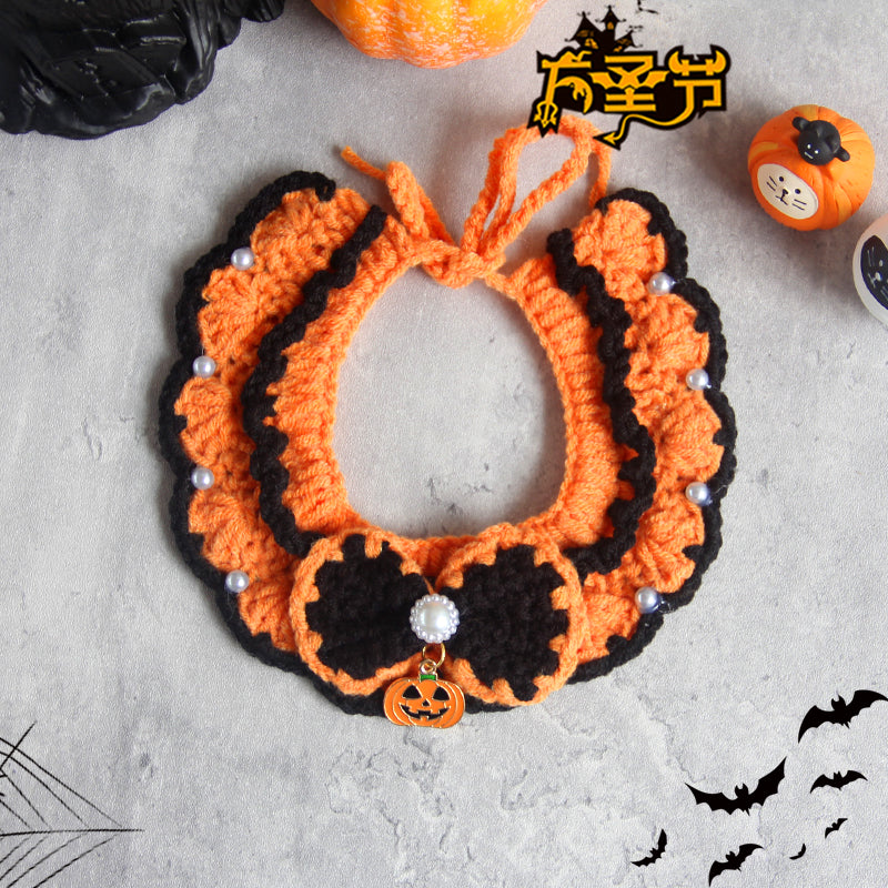 Halloween Pumpkin & Bow Pet Set