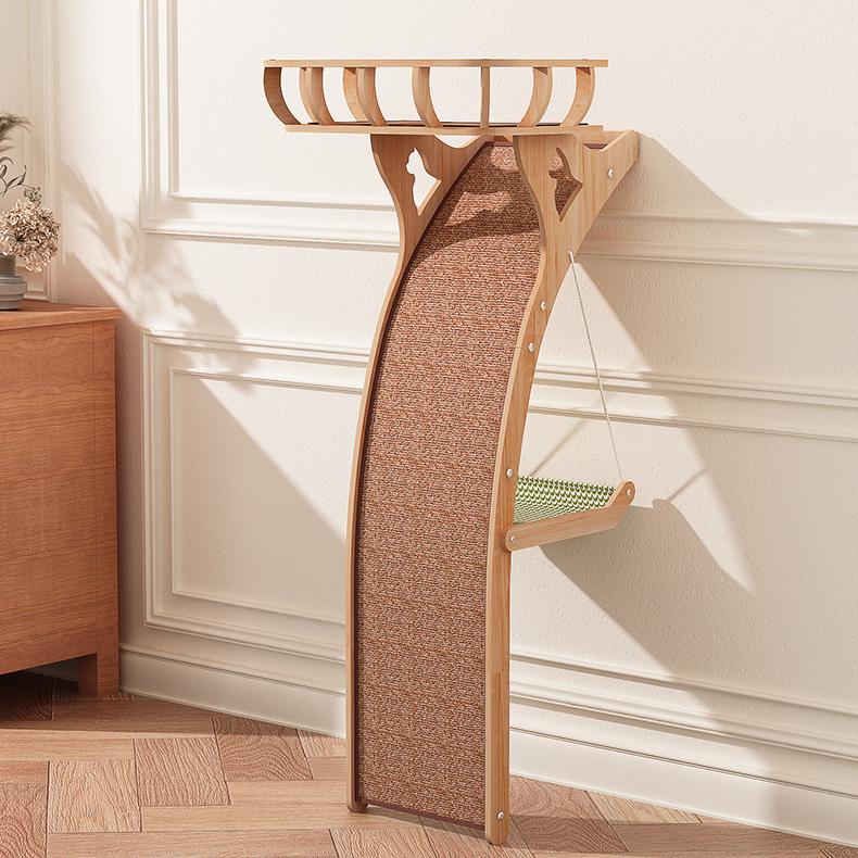Wall-Mounted Cat Climbing Lookout Tower