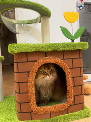 Mario Bros. Themed Mushroom Cat Tree