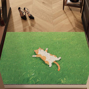 Fauler Katzen-Kunstrasen-Teppich