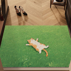 Lazy Cat Simulated Lawn Rug