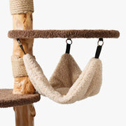 Mushroom Forest Multi-Level Solid Wood Cat Tree