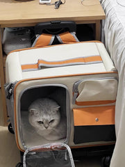 Versatile Easy-Go · Trolley & Backpack Breathable Cat Carrier