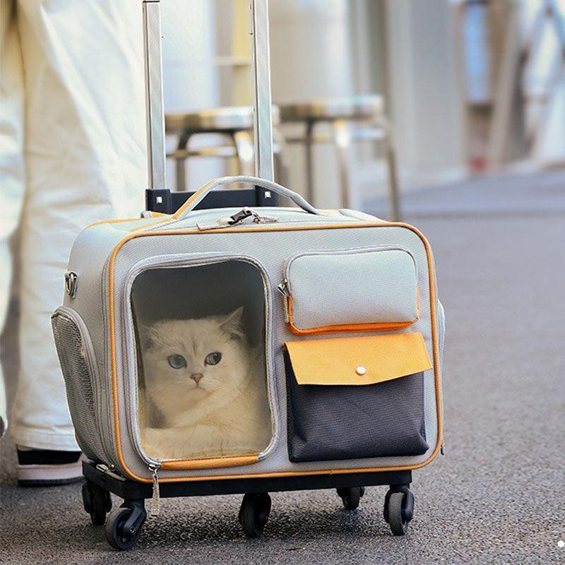 Versatile Easy-Go · Trolley & Backpack Breathable Cat Carrier