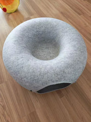 Cama túnel de fieltro para gatos CircleFun (estilo neumático cerrado y seguro)