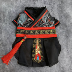 Schattenkrieger Schwarzer Krieger・Hanfu im alten Stil der Kampfkunst 