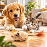 Interactive Moving Rat Cat Toy with Realistic Sound & Wagging Tail