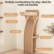 Wall-Mounted Cat Climbing Lookout Tower