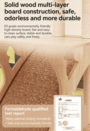 Wall-Mounted Cat Climbing Lookout Tower
