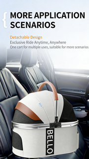 Multi-Function Pet Stroller (with Detachable Carrier)