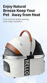 Multi-Function Pet Stroller (with Detachable Carrier)