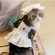 Uniforme de enfermera de gato