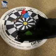 Dartscheibe - Katzenkratzbrett in Form einer Dartscheibe 