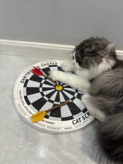 Dartscheibe - Katzenkratzbrett in Form einer Dartscheibe 