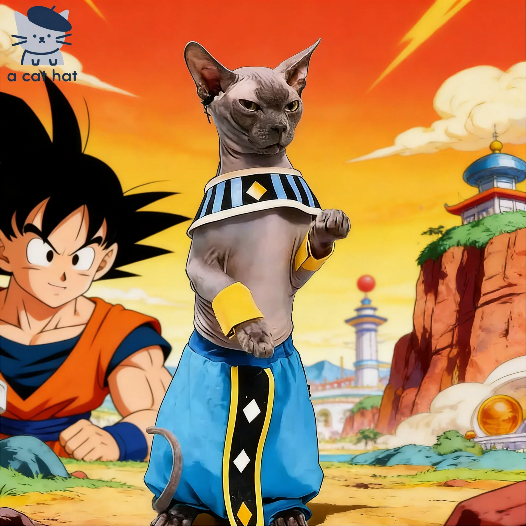 Dragon Ball Beerus der Zerstörer Kostüm