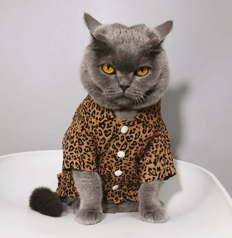 Modisches Katzen-Leoparden-Shirt