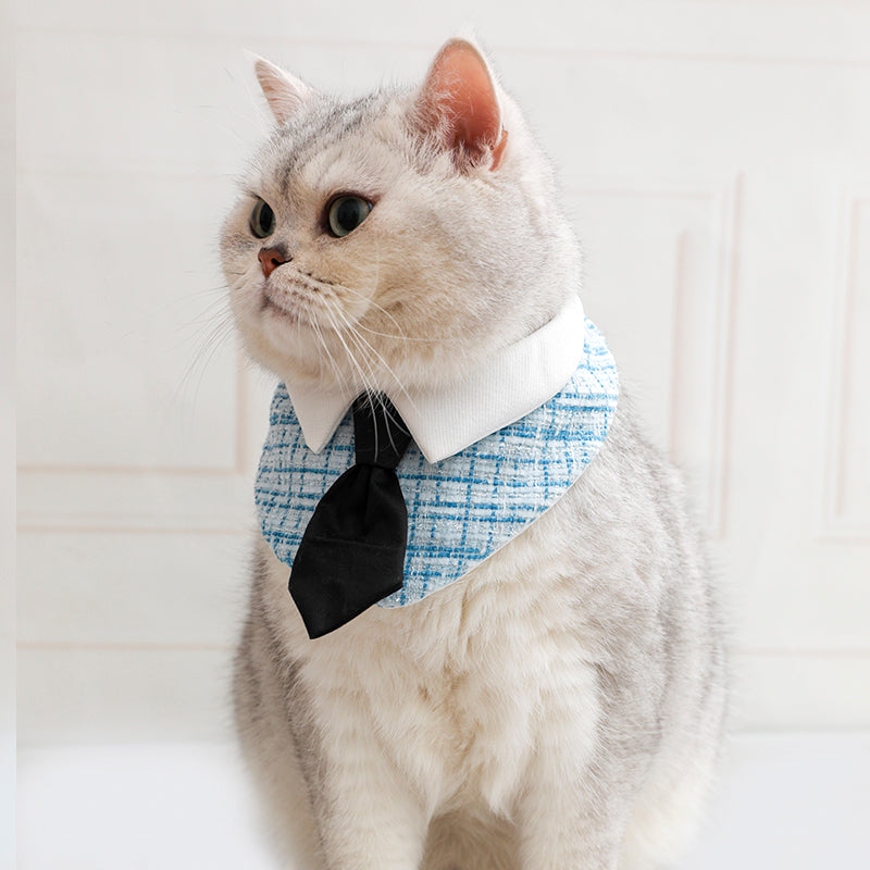 Gentleman Cat Plaid Bowtie