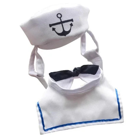 Marine-Nautik-Katzen-Matrosen-Outfit