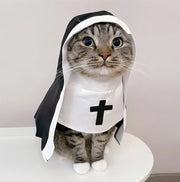Nun-style cat transformation costume