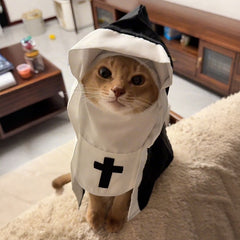 Nun-style cat transformation costume