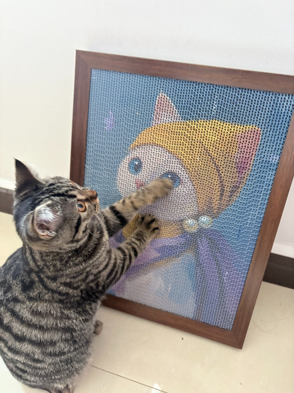 Oil Painting - Style Cat Scratcher