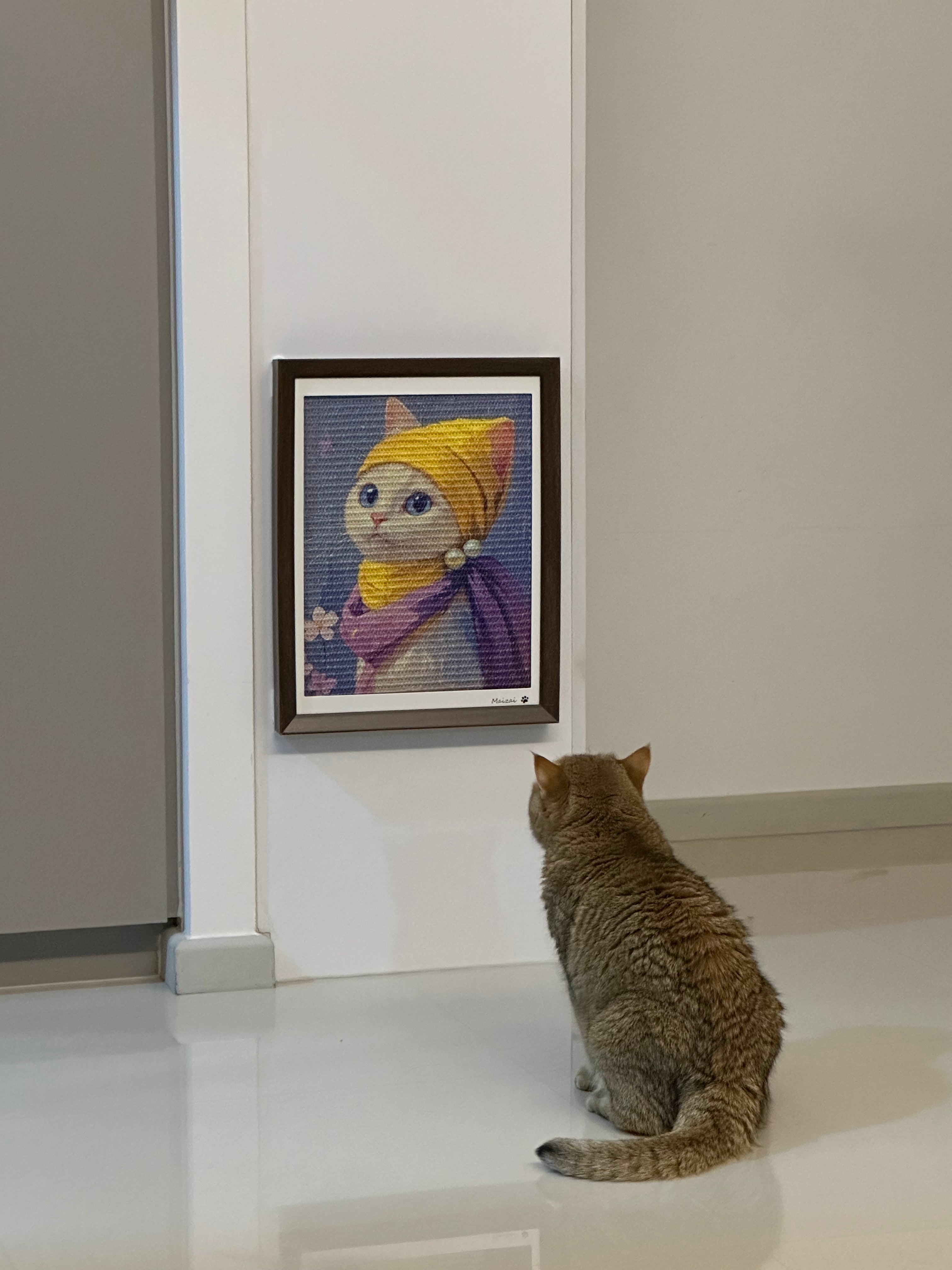 Oil Painting - Style Cat Scratcher