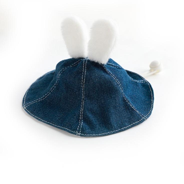 Lindo sombrero de conejo y gato