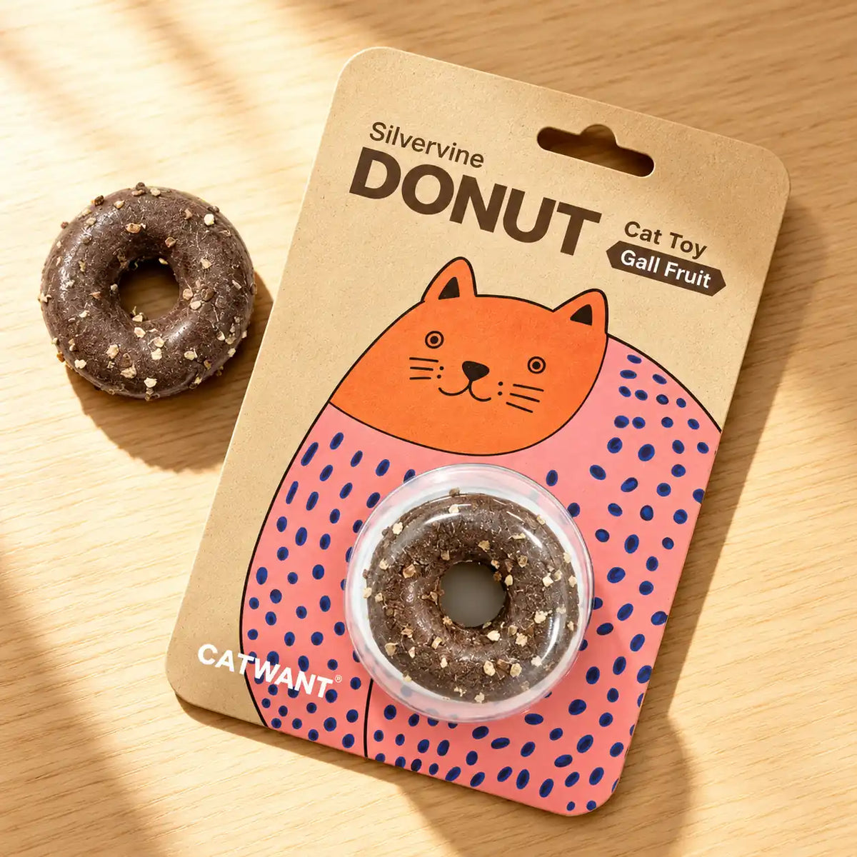 Silvervine Donut Cat Toy – Natural Chew Toy for Cats & Kittens