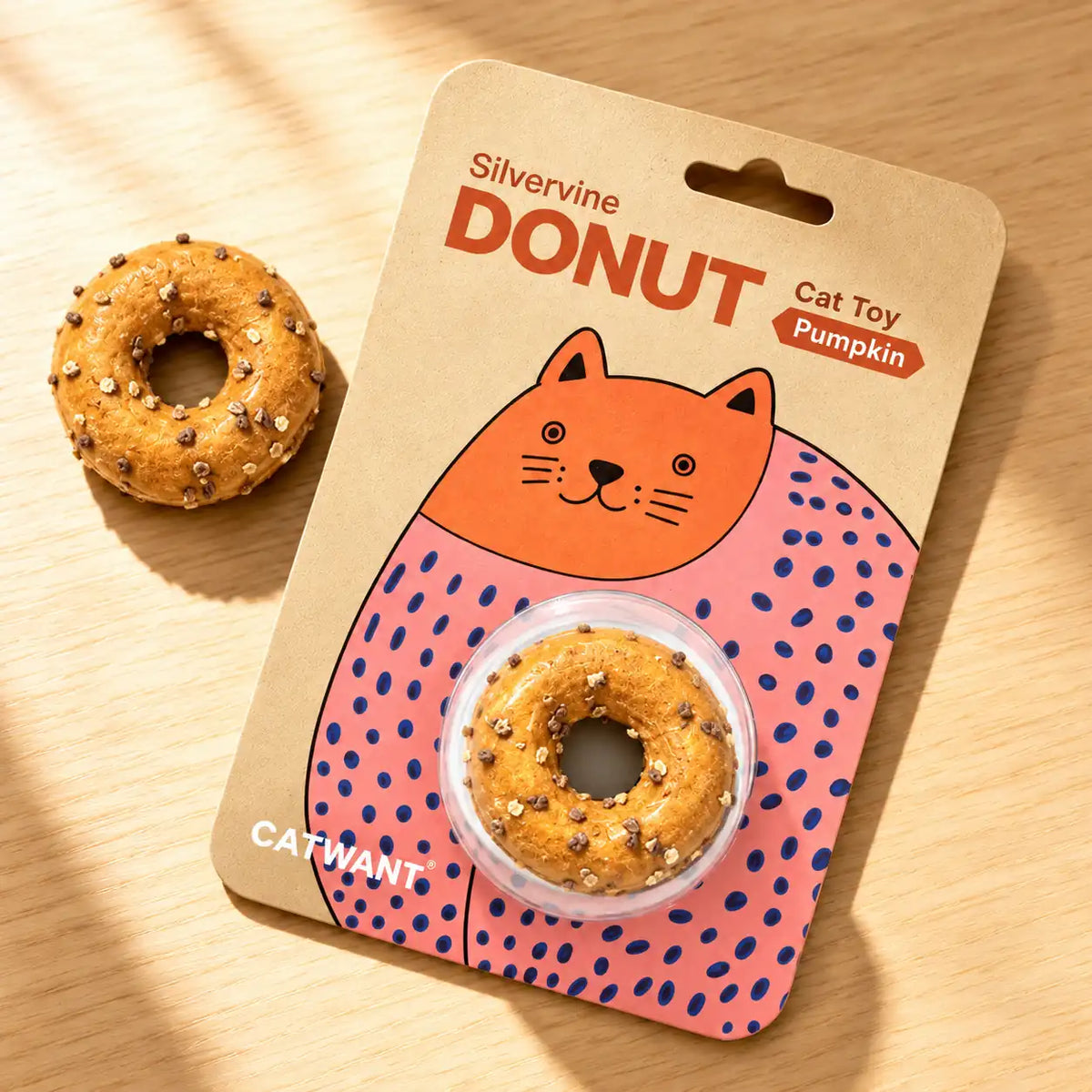 Silvervine Donut Cat Toy – Natural Chew Toy for Cats & Kittens