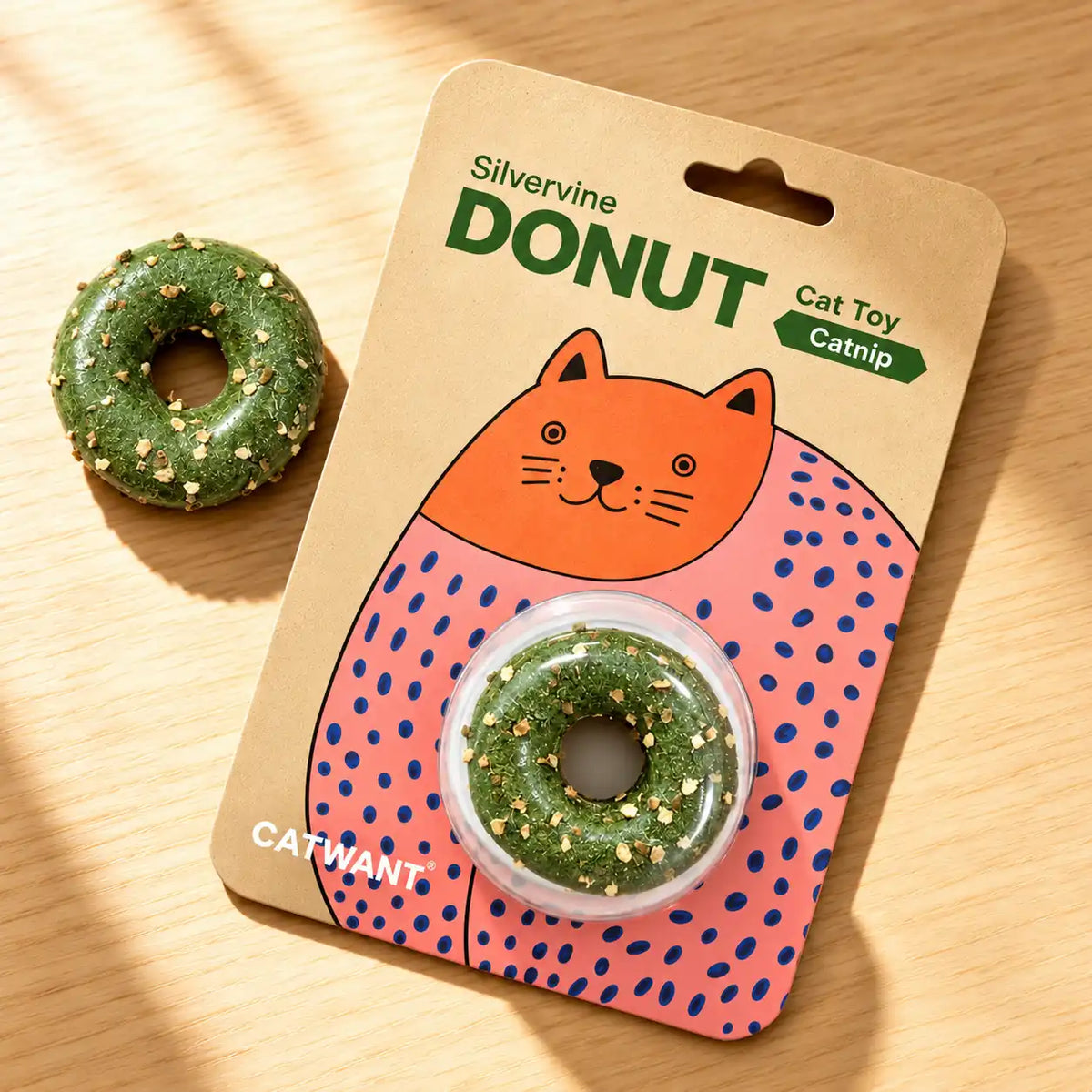 Silvervine Donut Cat Toy – Natural Chew Toy for Cats & Kittens