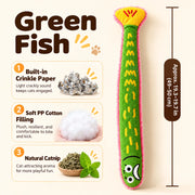 Cat Kicker Toy with Catnip – Interactive Fish Toy for Shy Cats