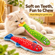 Cat Kicker Toy with Catnip – Interactive Fish Toy for Shy Cats