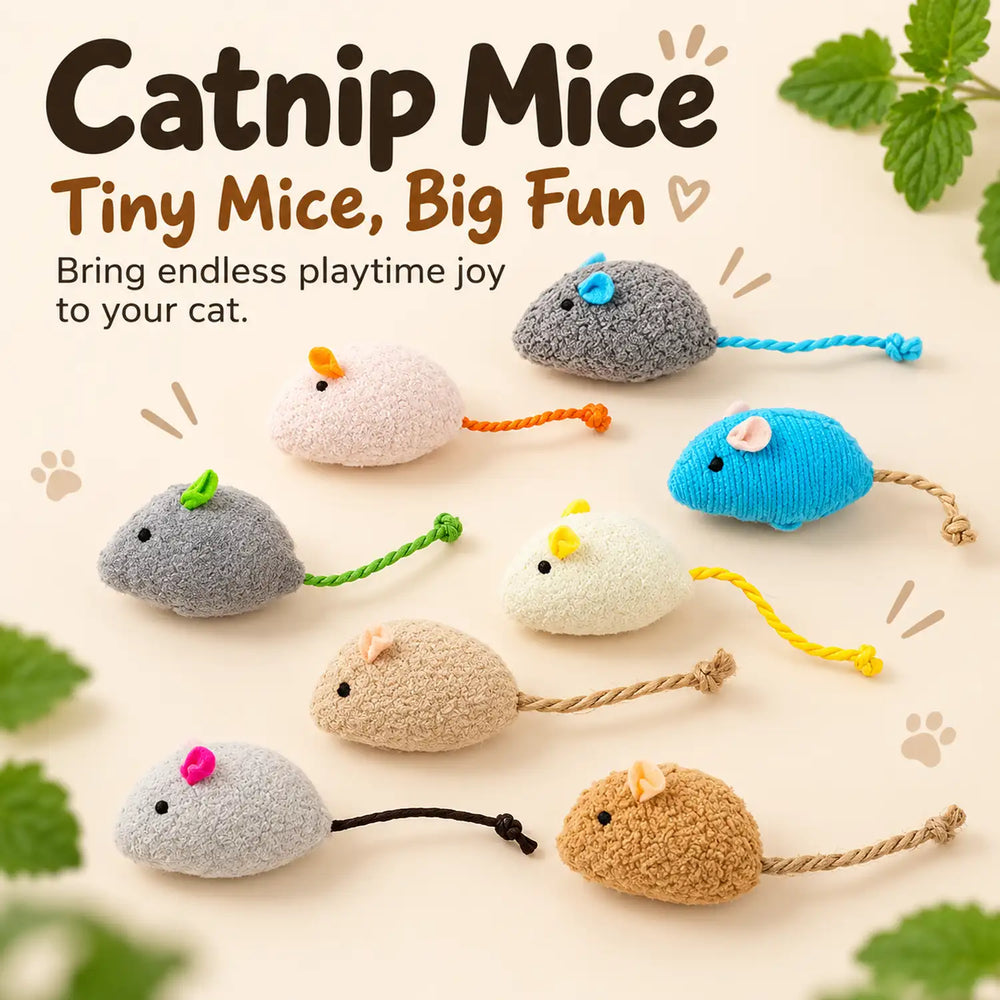 Catnip Mouse Toy for Cats