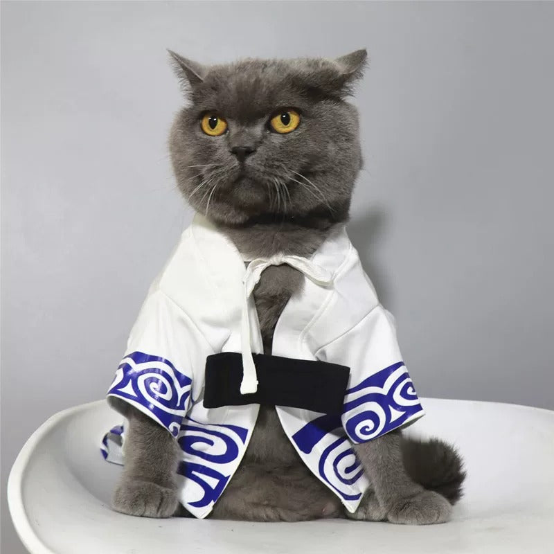 Costume de chat Gintoki – Kimono animal Shiroyasha de Gintama