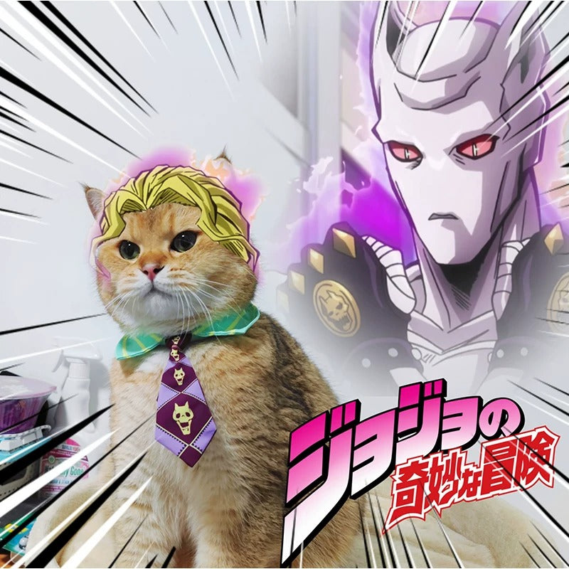 Kira Yoshikage Katzenkrawatte – JoJo Haustier-Cosplay-Accessoire
