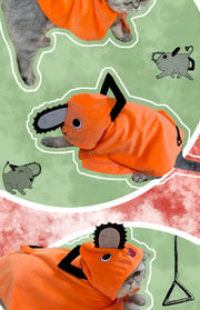 Costume de chat Pochita – Cape cosplay animal de Chainsaw Man