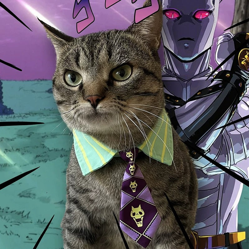 Kira Yoshikage Katzenkrawatte – JoJo Haustier-Cosplay-Accessoire