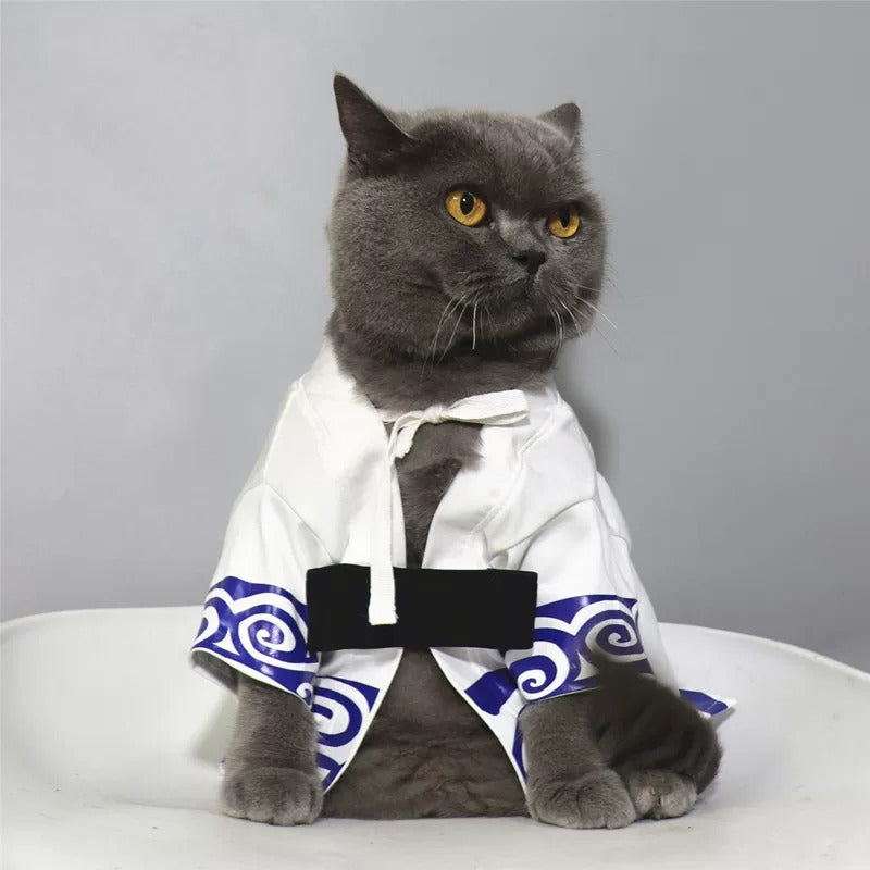 Costume de chat Gintoki – Kimono animal Shiroyasha de Gintama