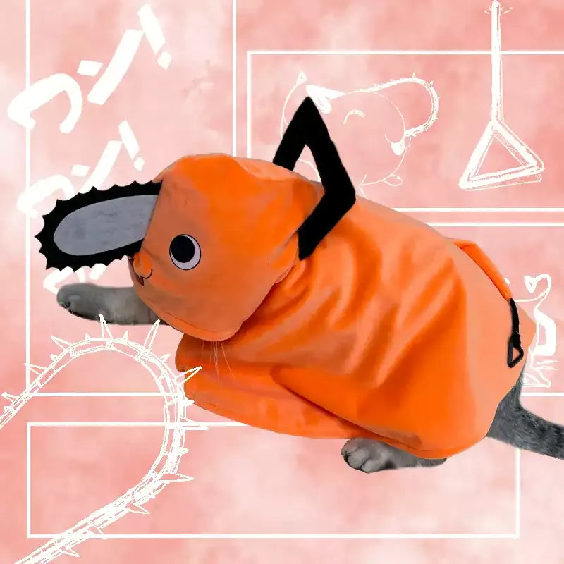 Costume de chat Pochita – Cape cosplay animal de Chainsaw Man