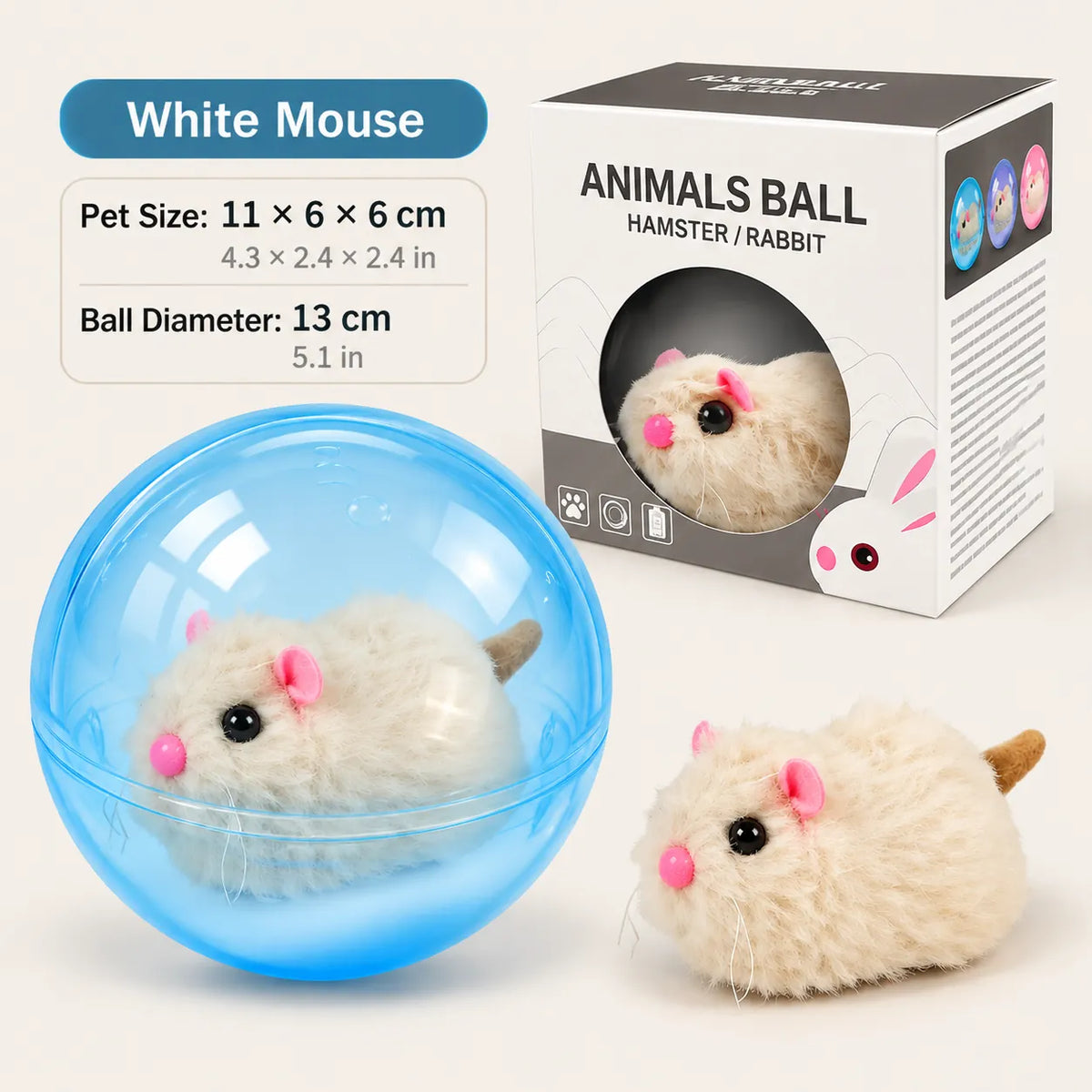 Interactive Rat Cat Toy – Automatic Moving Mouse Cat Chaser Toy for Indoor Cats