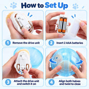 Interactive Rat Cat Toy – Automatic Moving Mouse Cat Chaser Toy for Indoor Cats
