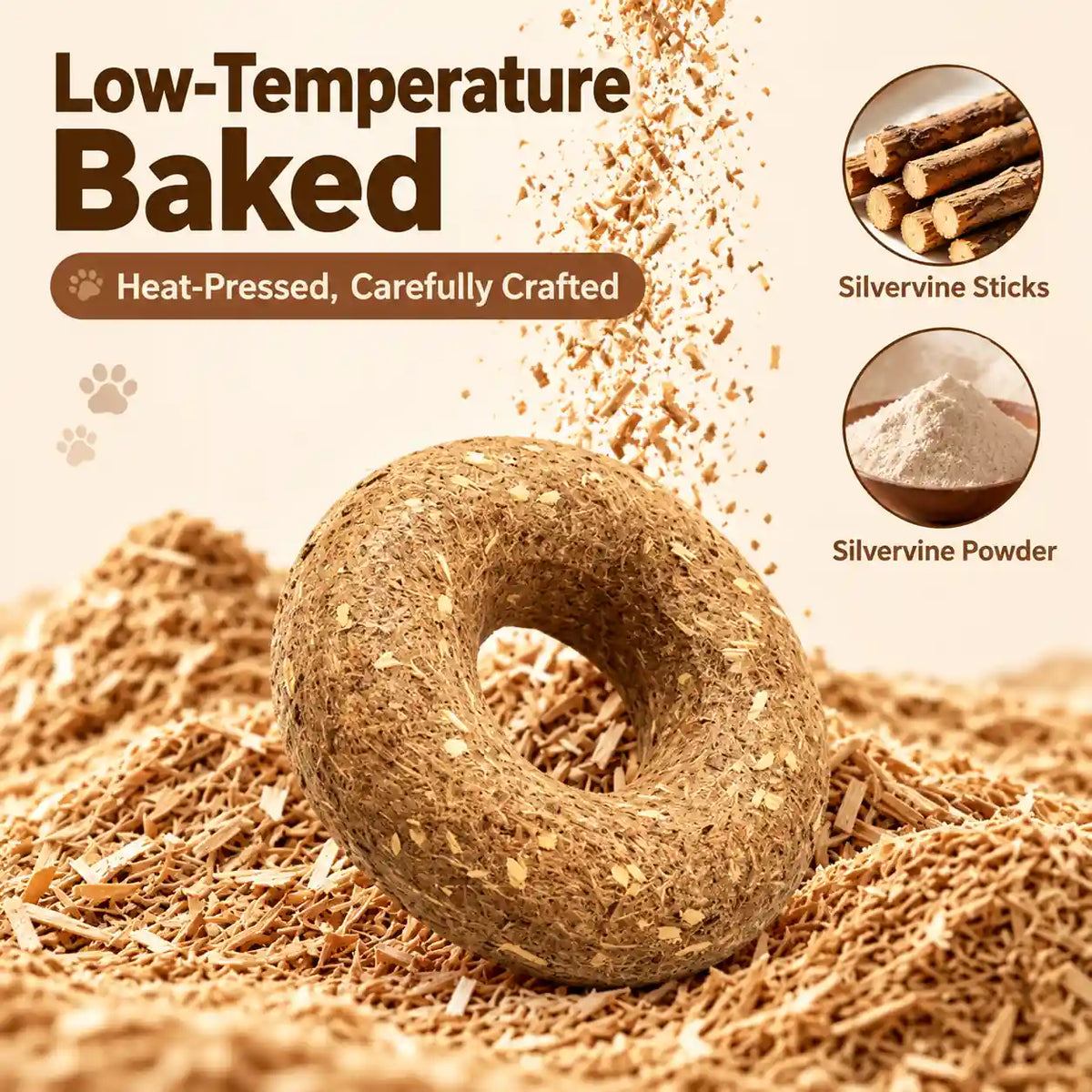 Silvervine Donut Cat Toy – Natural Chew Toy for Cats & Kittens